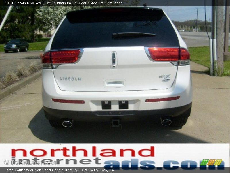 White Platinum Tri-Coat / Medium Light Stone 2011 Lincoln MKX AWD