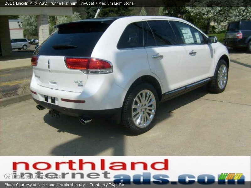 White Platinum Tri-Coat / Medium Light Stone 2011 Lincoln MKX AWD