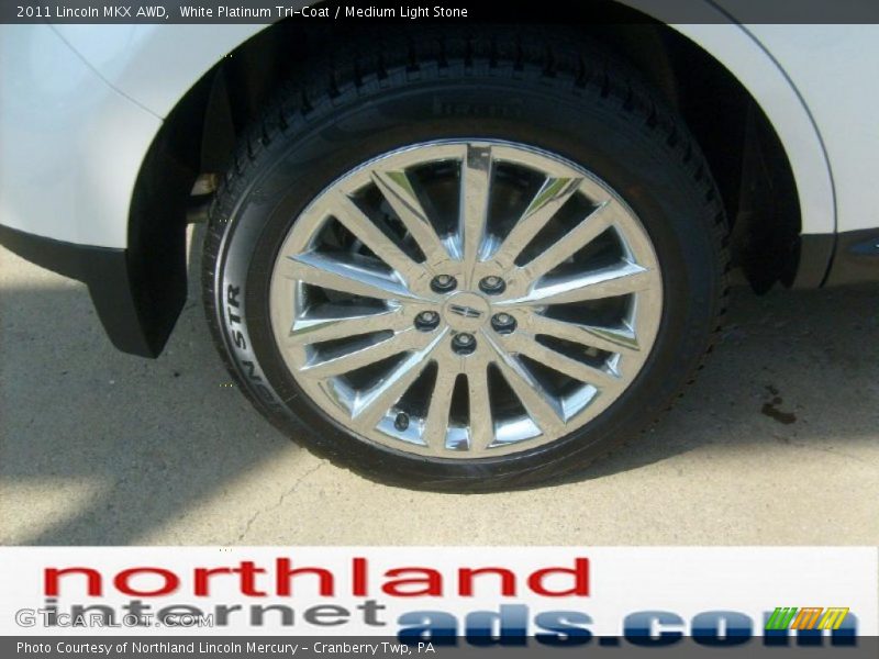 White Platinum Tri-Coat / Medium Light Stone 2011 Lincoln MKX AWD