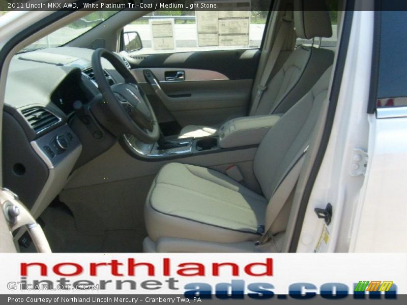 White Platinum Tri-Coat / Medium Light Stone 2011 Lincoln MKX AWD