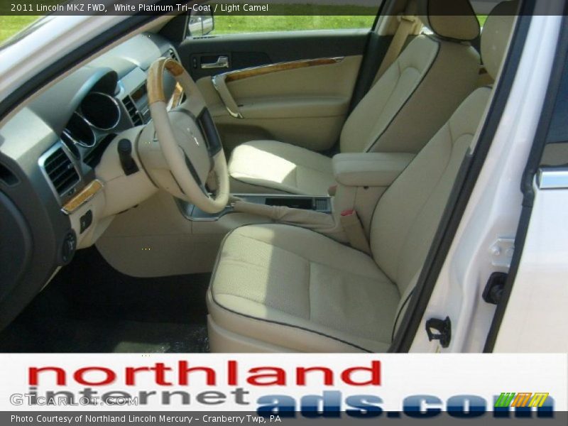 White Platinum Tri-Coat / Light Camel 2011 Lincoln MKZ FWD
