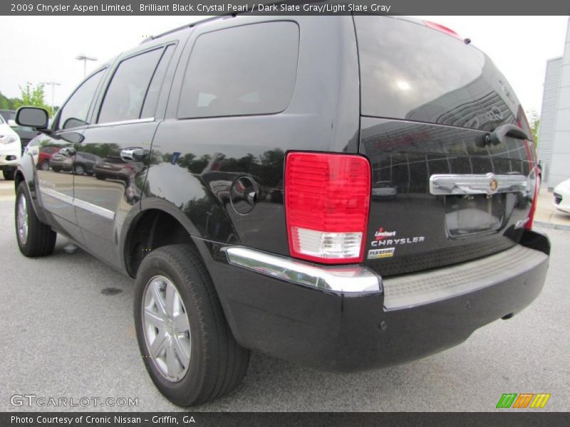 Brilliant Black Crystal Pearl / Dark Slate Gray/Light Slate Gray 2009 Chrysler Aspen Limited