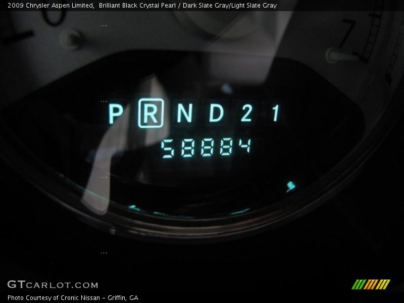 Brilliant Black Crystal Pearl / Dark Slate Gray/Light Slate Gray 2009 Chrysler Aspen Limited