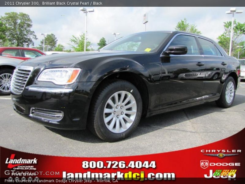Brilliant Black Crystal Pearl / Black 2011 Chrysler 300
