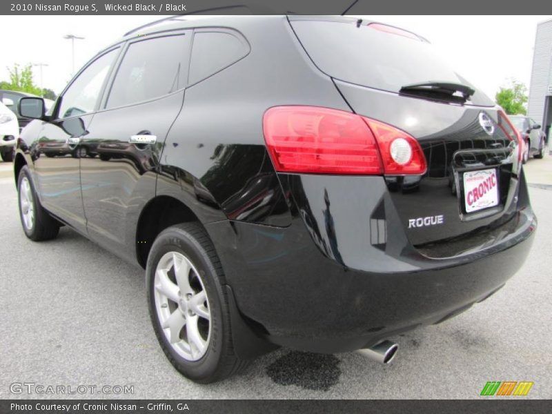 Wicked Black / Black 2010 Nissan Rogue S