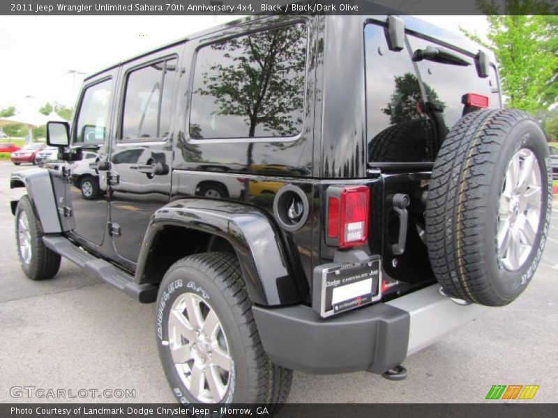 Black / Black/Dark Olive 2011 Jeep Wrangler Unlimited Sahara 70th Anniversary 4x4