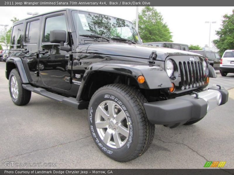 Front 3/4 View of 2011 Wrangler Unlimited Sahara 70th Anniversary 4x4