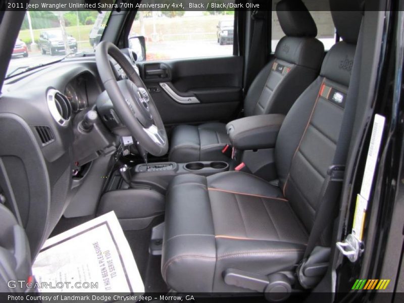  2011 Wrangler Unlimited Sahara 70th Anniversary 4x4 Black/Dark Olive Interior