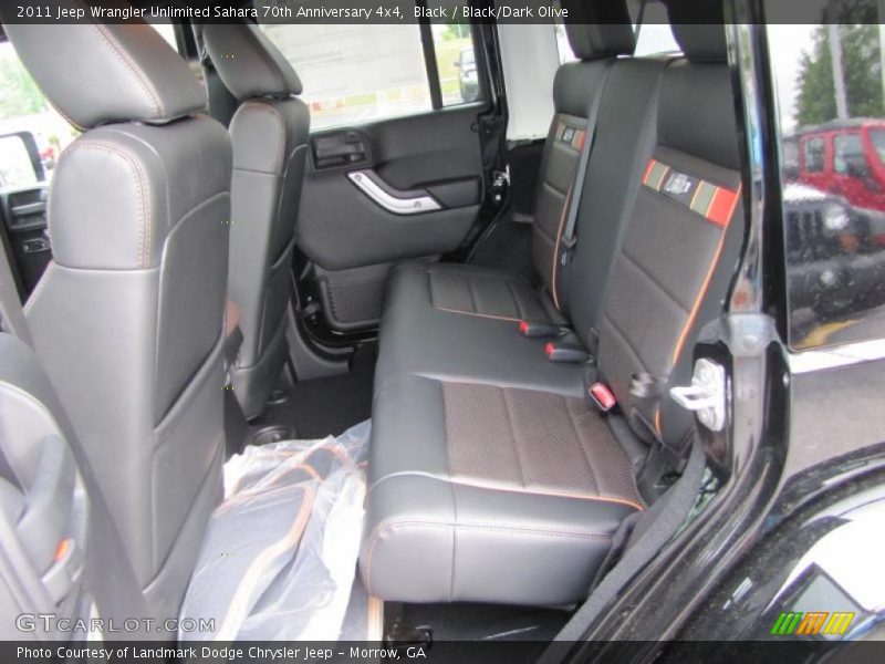  2011 Wrangler Unlimited Sahara 70th Anniversary 4x4 Black/Dark Olive Interior