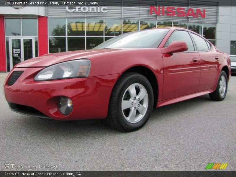 Crimson Red / Ebony 2008 Pontiac Grand Prix Sedan