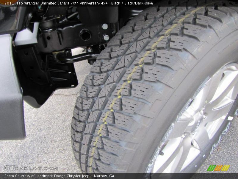 Black / Black/Dark Olive 2011 Jeep Wrangler Unlimited Sahara 70th Anniversary 4x4
