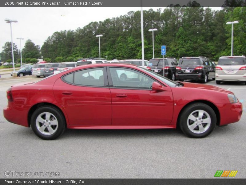 Crimson Red / Ebony 2008 Pontiac Grand Prix Sedan