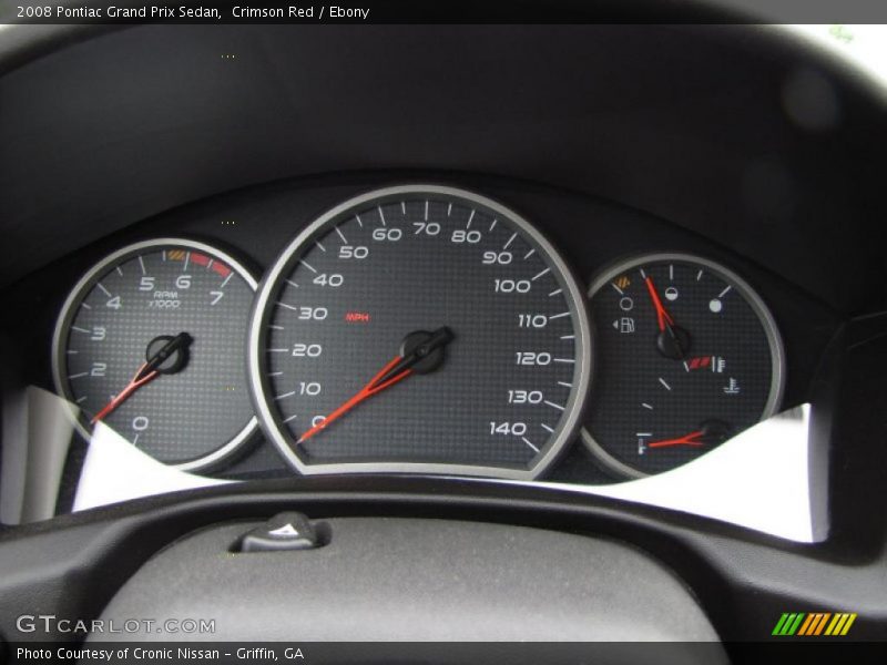 Crimson Red / Ebony 2008 Pontiac Grand Prix Sedan
