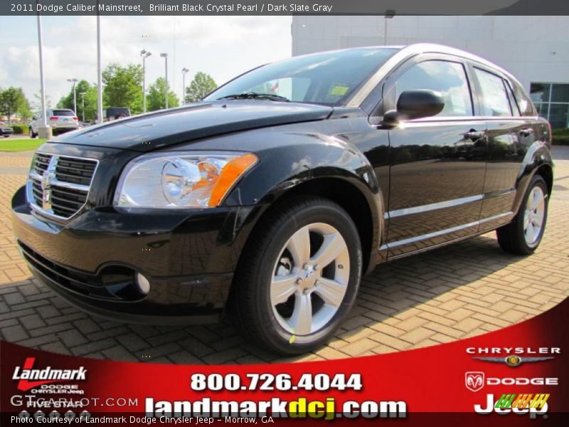 Brilliant Black Crystal Pearl / Dark Slate Gray 2011 Dodge Caliber Mainstreet