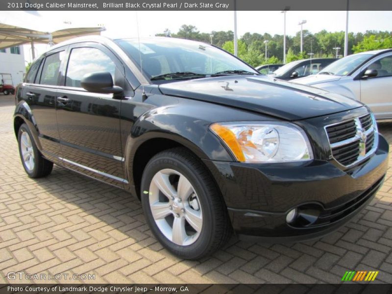 Brilliant Black Crystal Pearl / Dark Slate Gray 2011 Dodge Caliber Mainstreet