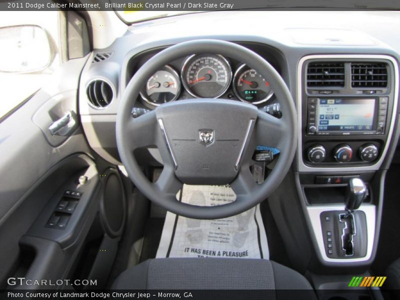 Brilliant Black Crystal Pearl / Dark Slate Gray 2011 Dodge Caliber Mainstreet