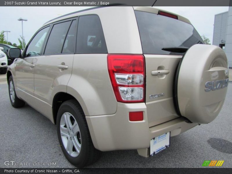 Clear Beige Metallic / Beige 2007 Suzuki Grand Vitara Luxury