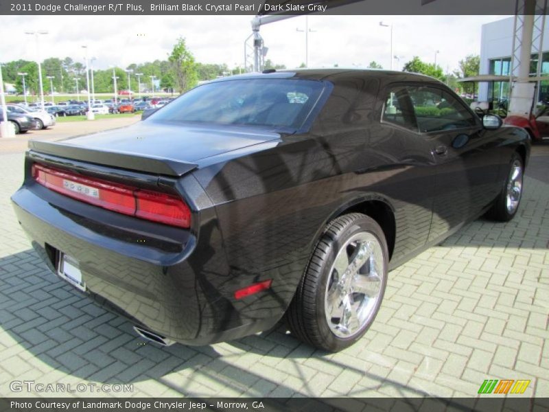 Brilliant Black Crystal Pearl / Dark Slate Gray 2011 Dodge Challenger R/T Plus