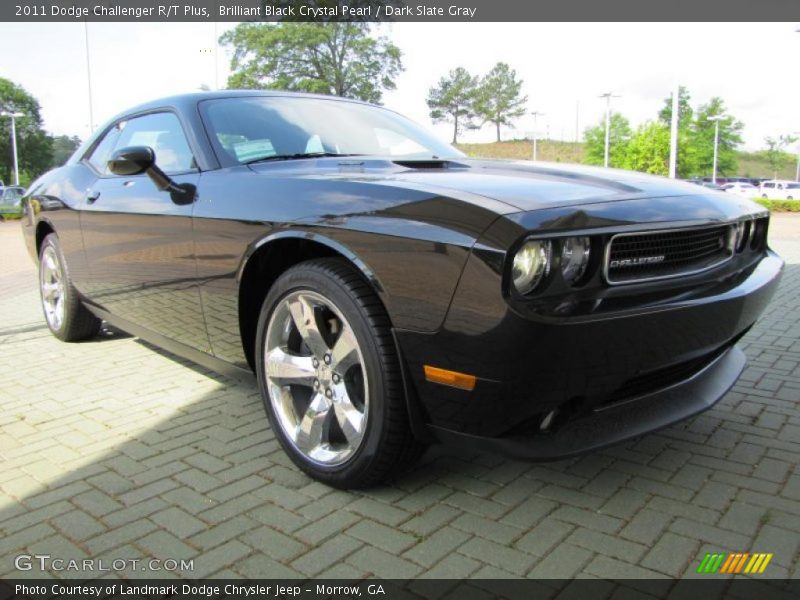 Brilliant Black Crystal Pearl / Dark Slate Gray 2011 Dodge Challenger R/T Plus