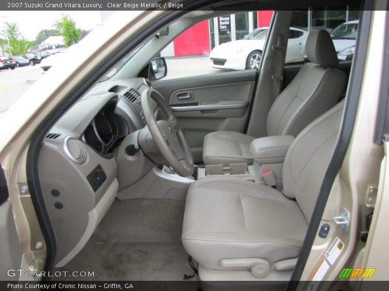  2007 Grand Vitara Luxury Beige Interior