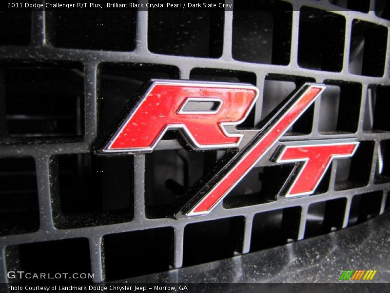 Brilliant Black Crystal Pearl / Dark Slate Gray 2011 Dodge Challenger R/T Plus
