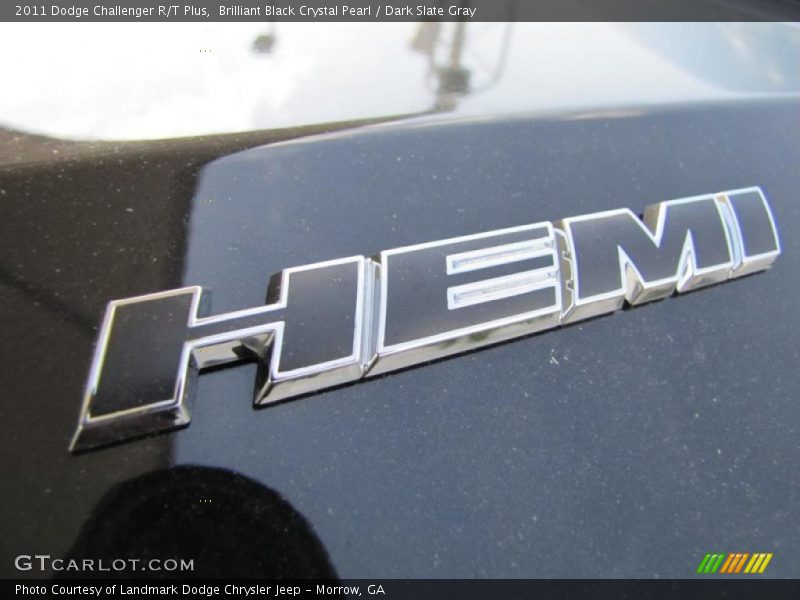 Brilliant Black Crystal Pearl / Dark Slate Gray 2011 Dodge Challenger R/T Plus