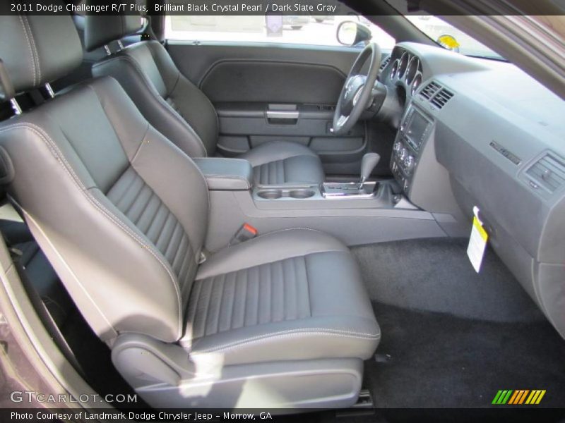 Brilliant Black Crystal Pearl / Dark Slate Gray 2011 Dodge Challenger R/T Plus