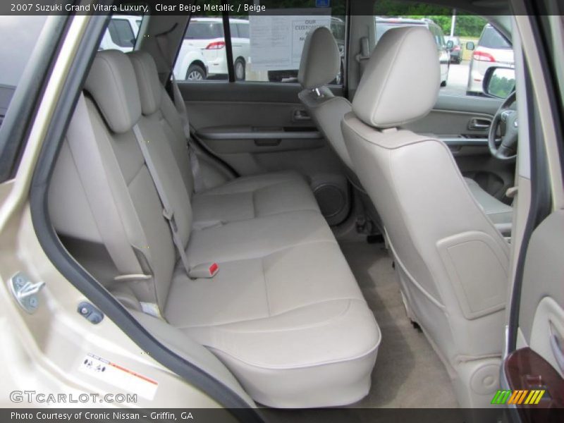 2007 Grand Vitara Luxury Beige Interior