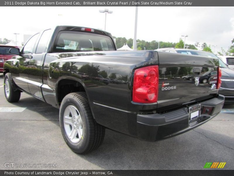 Brilliant Black Crystal Pearl / Dark Slate Gray/Medium Slate Gray 2011 Dodge Dakota Big Horn Extended Cab