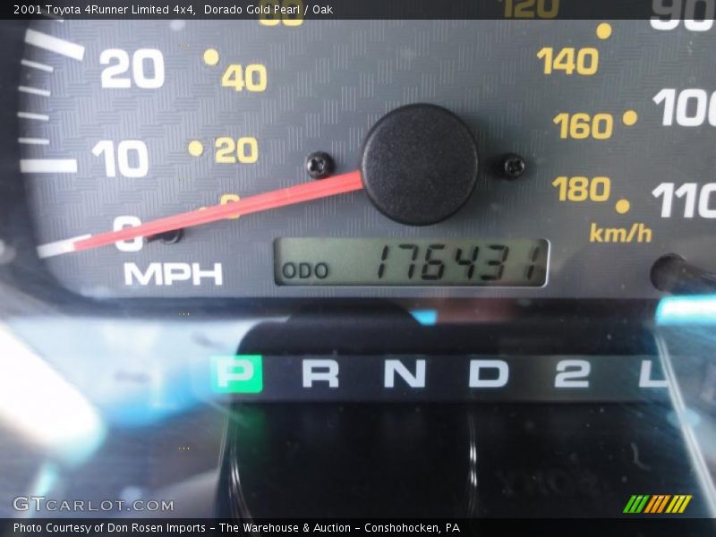 Dorado Gold Pearl / Oak 2001 Toyota 4Runner Limited 4x4