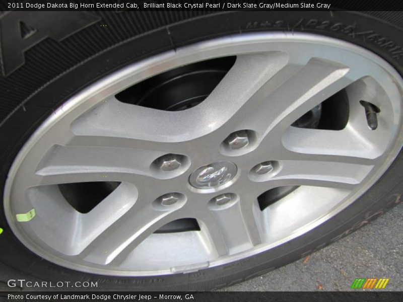 Brilliant Black Crystal Pearl / Dark Slate Gray/Medium Slate Gray 2011 Dodge Dakota Big Horn Extended Cab
