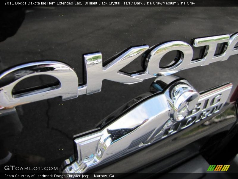 Brilliant Black Crystal Pearl / Dark Slate Gray/Medium Slate Gray 2011 Dodge Dakota Big Horn Extended Cab