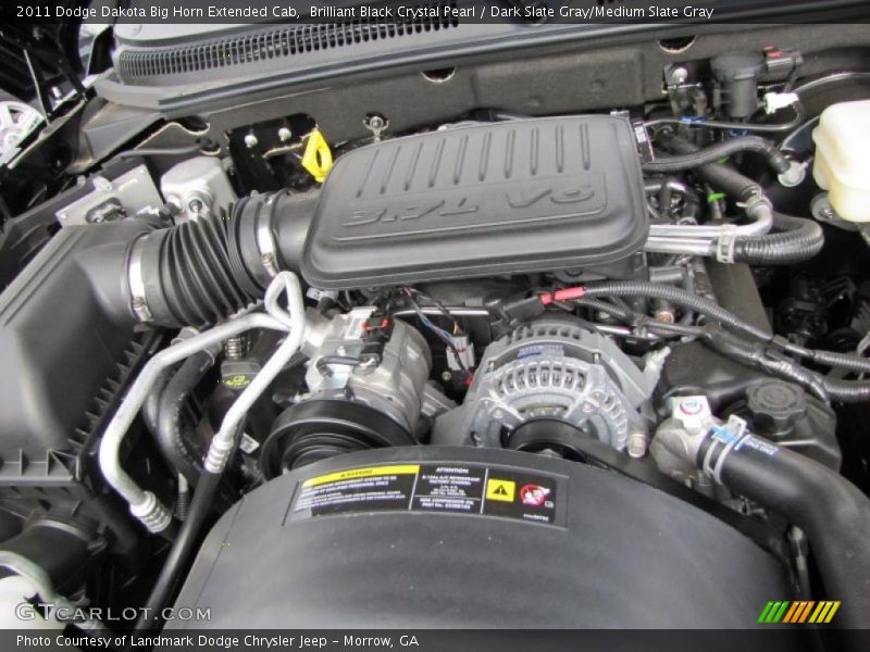 Brilliant Black Crystal Pearl / Dark Slate Gray/Medium Slate Gray 2011 Dodge Dakota Big Horn Extended Cab