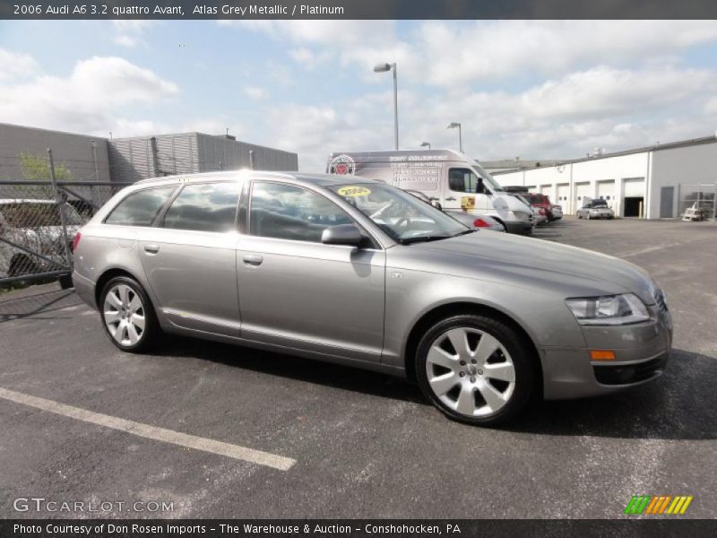 Atlas Grey Metallic / Platinum 2006 Audi A6 3.2 quattro Avant