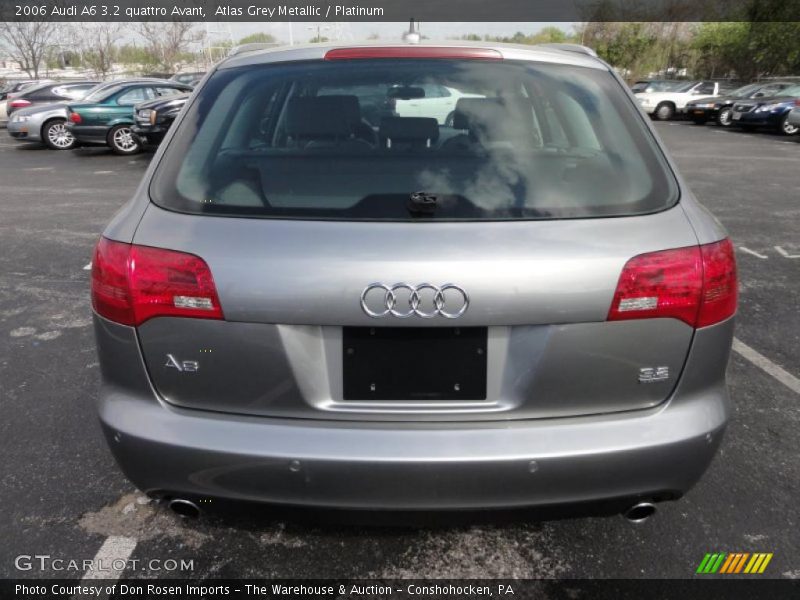 Atlas Grey Metallic / Platinum 2006 Audi A6 3.2 quattro Avant