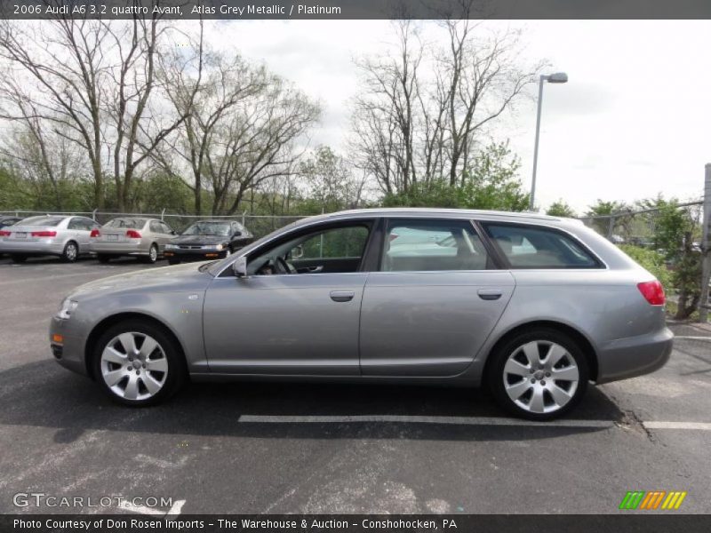 Atlas Grey Metallic / Platinum 2006 Audi A6 3.2 quattro Avant