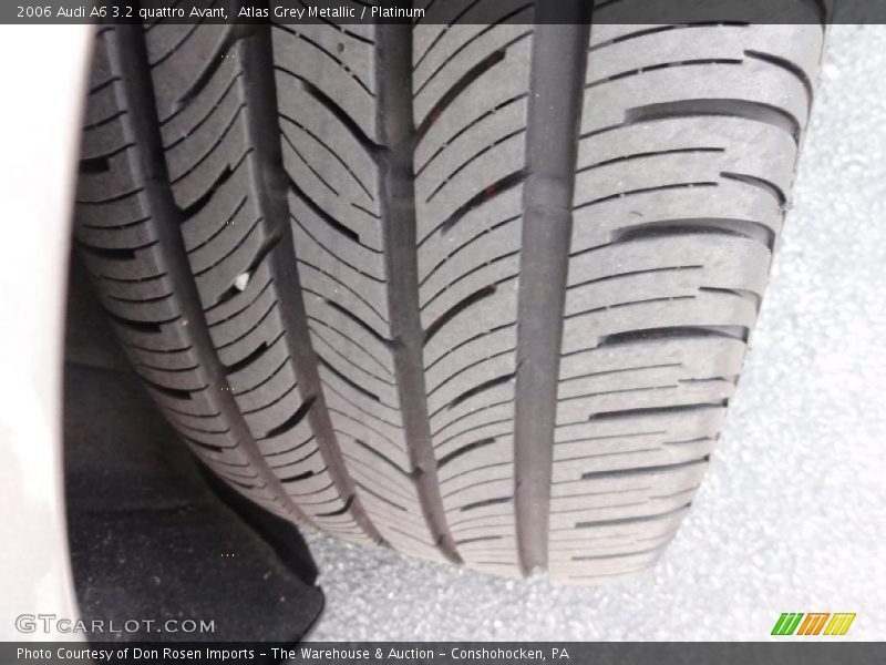 Atlas Grey Metallic / Platinum 2006 Audi A6 3.2 quattro Avant