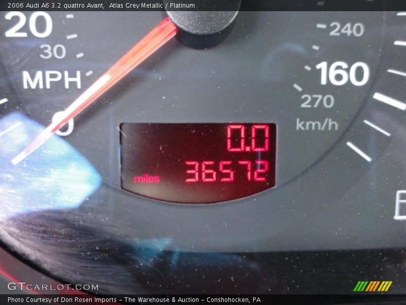 Atlas Grey Metallic / Platinum 2006 Audi A6 3.2 quattro Avant