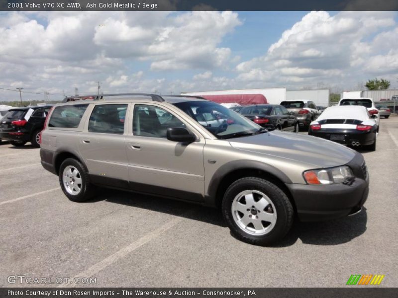 Ash Gold Metallic / Beige 2001 Volvo V70 XC AWD