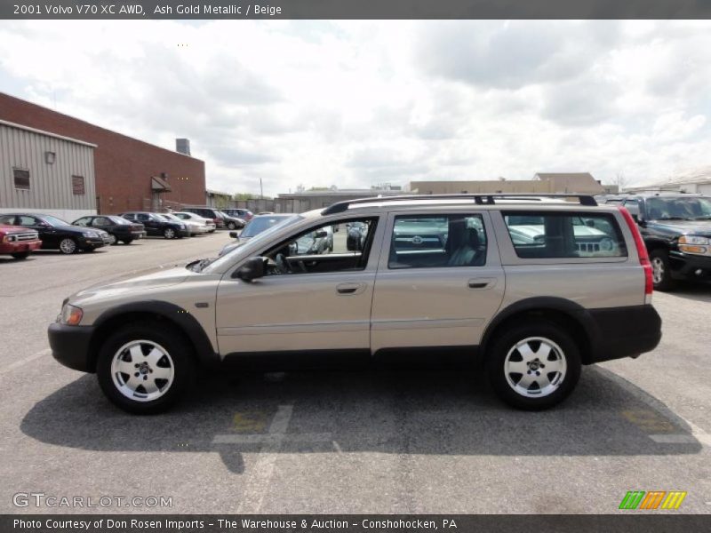 Ash Gold Metallic / Beige 2001 Volvo V70 XC AWD