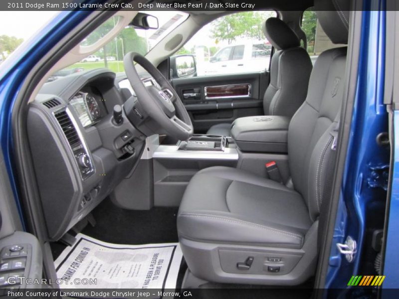 Deep Water Blue Pearl / Dark Slate Gray 2011 Dodge Ram 1500 Laramie Crew Cab