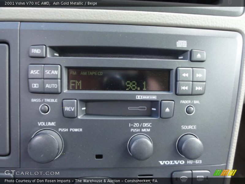 Ash Gold Metallic / Beige 2001 Volvo V70 XC AWD
