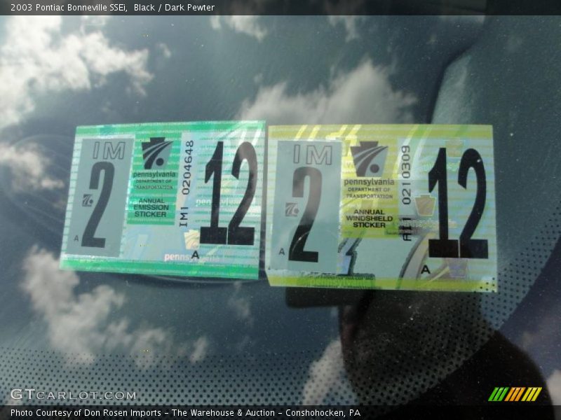 Black / Dark Pewter 2003 Pontiac Bonneville SSEi