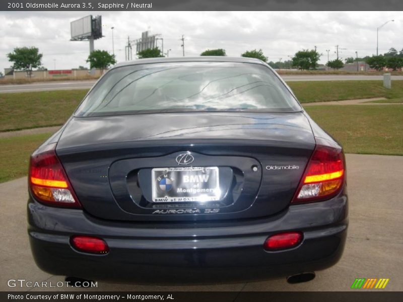 Sapphire / Neutral 2001 Oldsmobile Aurora 3.5