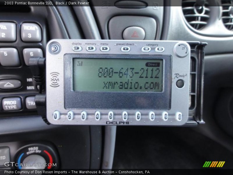 Black / Dark Pewter 2003 Pontiac Bonneville SSEi