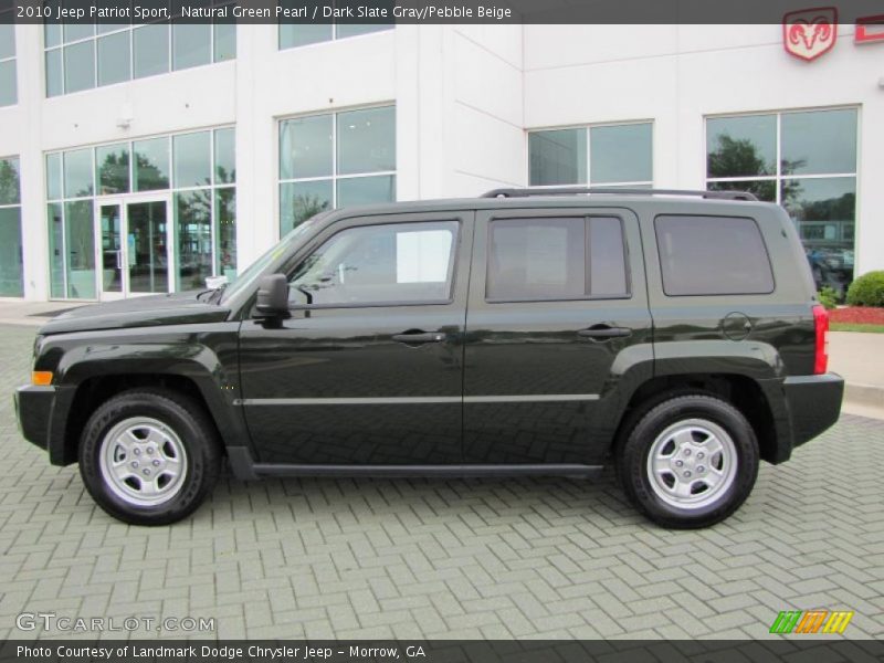 Natural Green Pearl / Dark Slate Gray/Pebble Beige 2010 Jeep Patriot Sport