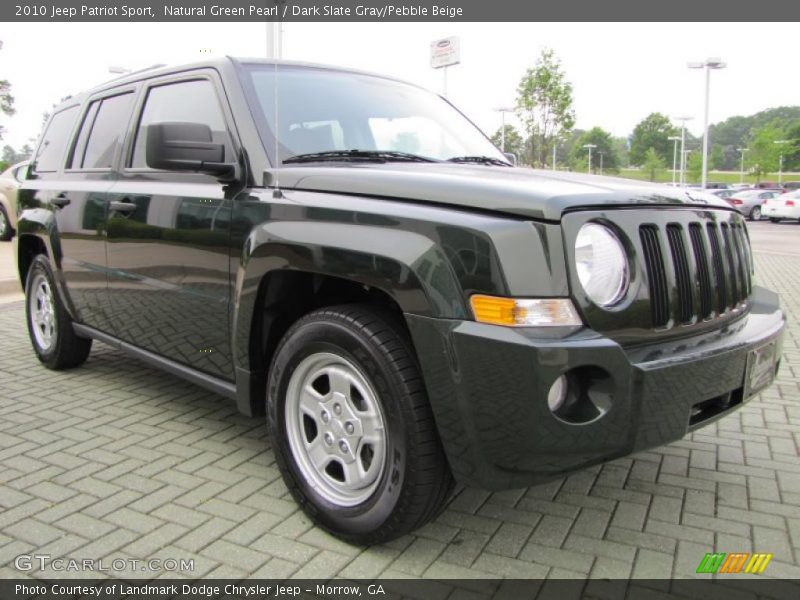 Natural Green Pearl / Dark Slate Gray/Pebble Beige 2010 Jeep Patriot Sport