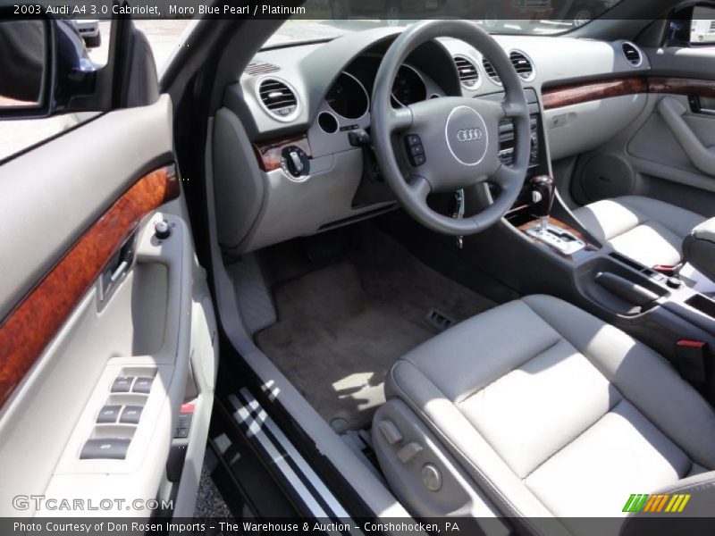  2003 A4 3.0 Cabriolet Platinum Interior