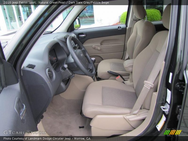 Natural Green Pearl / Dark Slate Gray/Pebble Beige 2010 Jeep Patriot Sport