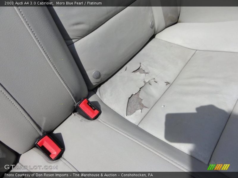 Moro Blue Pearl / Platinum 2003 Audi A4 3.0 Cabriolet